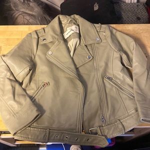 Zara Girls leather Jacket 8